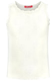 Lace Camisole in ivory ajour cloth-flower