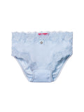 Lace Brief in blue ajour cloth-heart