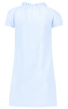 Lace Blue Nightgown round collar ajour cloth-heart - Underwear and nightwear for Children - Hanssop