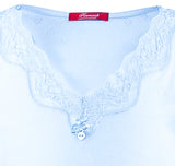 Lace Blue Nightgown ajour cloth-heart
