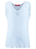 Lace Camisole in blue ajour cloth-heart