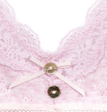 Teenage lace soft bra in pink