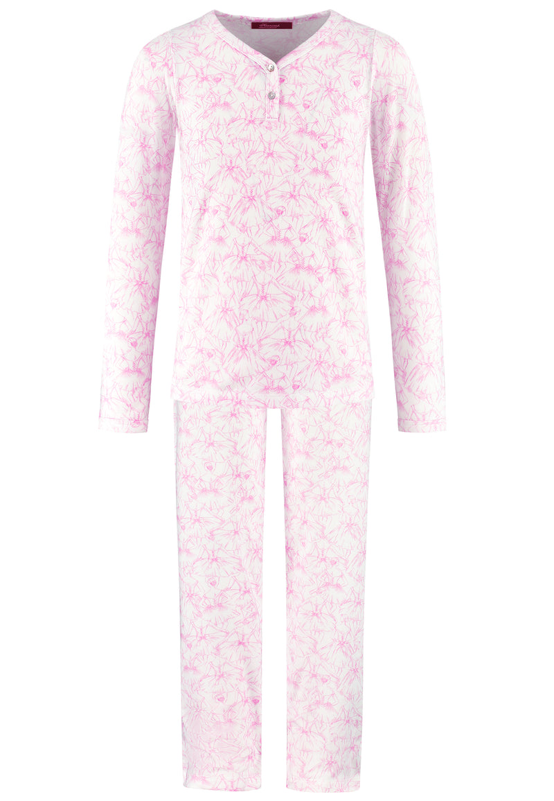 Pink Pajama in soft cloth-allover ballet