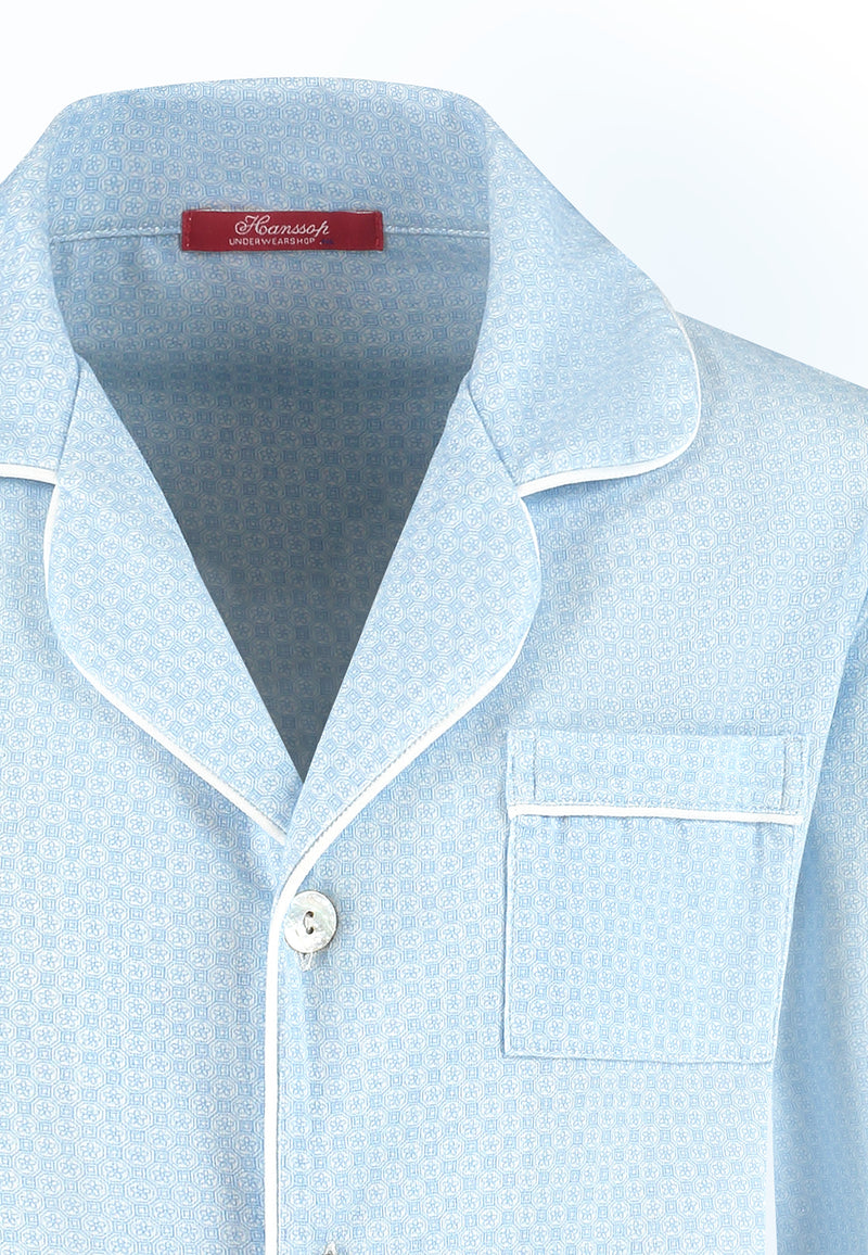 Blue boys Pajama Classic in soft cloth-cravatte boys