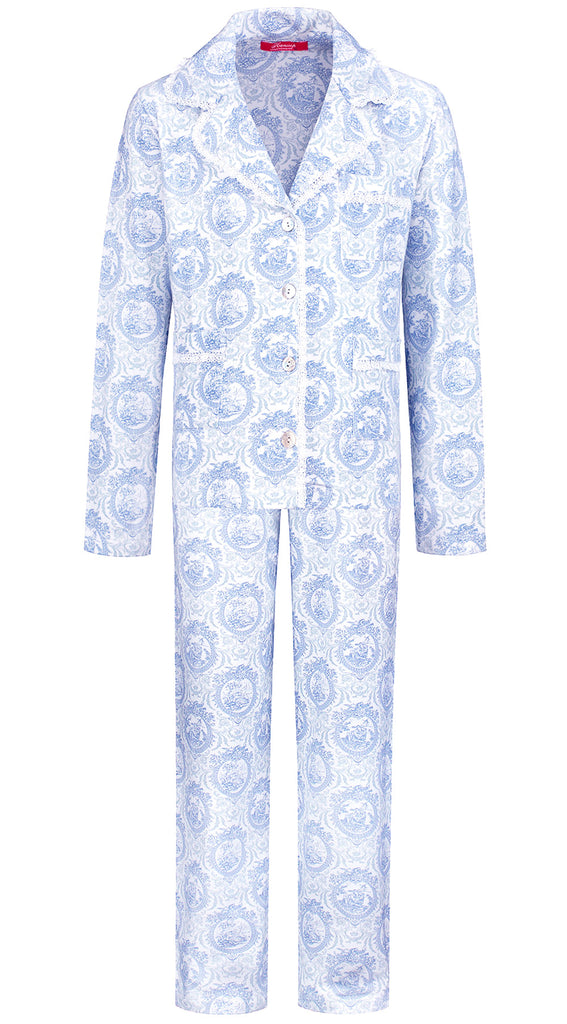 Blue Pajama Classic in soft cloth-toile