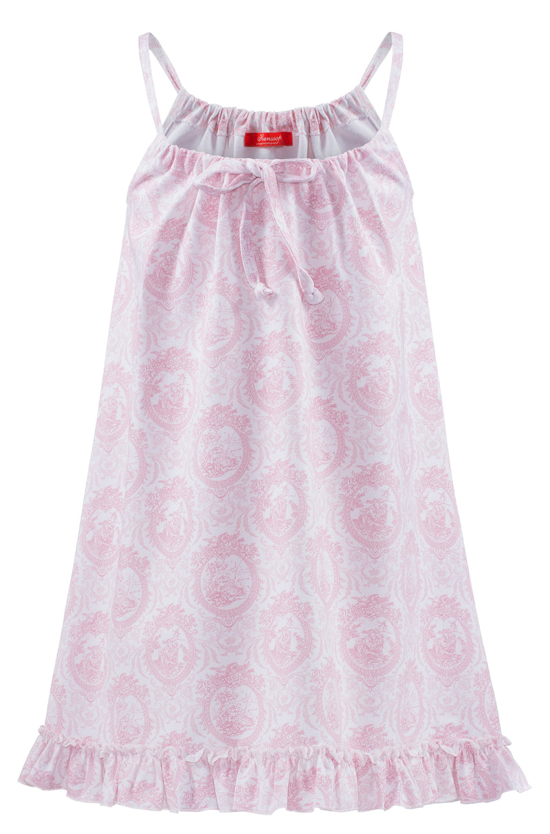 Pink Babydoll Classic in soft cloth-pink toile