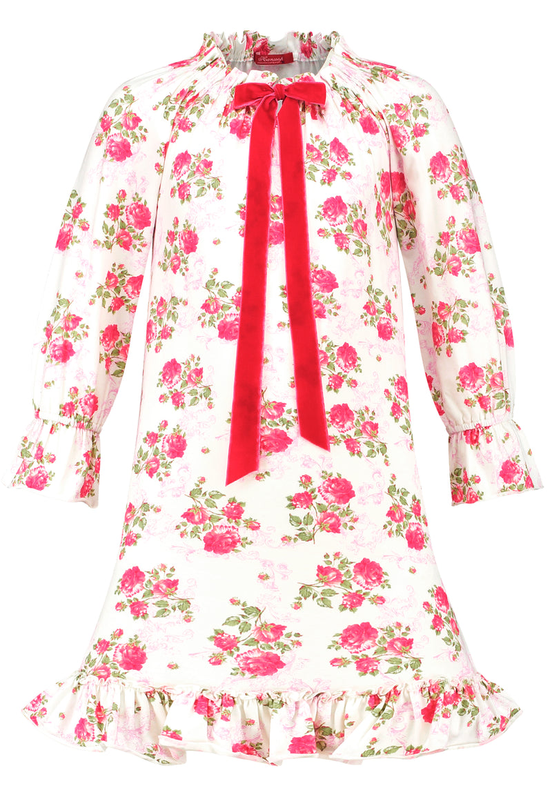 Pink Nightdress Classic in soft cloth-rose