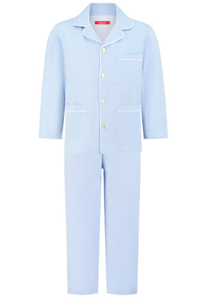 Boys Classic Blue check woven Pajama