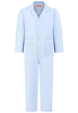 Boys Classic Blue plain woven Pajama