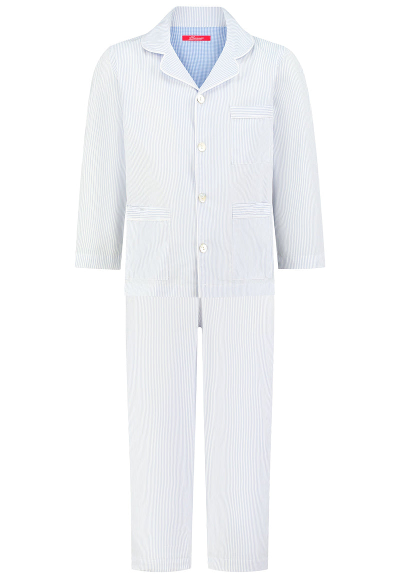 Boys Classic Blue stripe woven Pajama