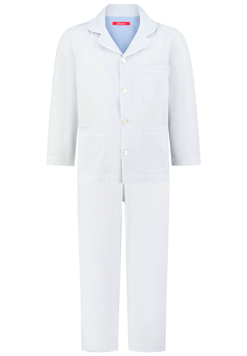 Boys Classic Blue stripe woven Pajama