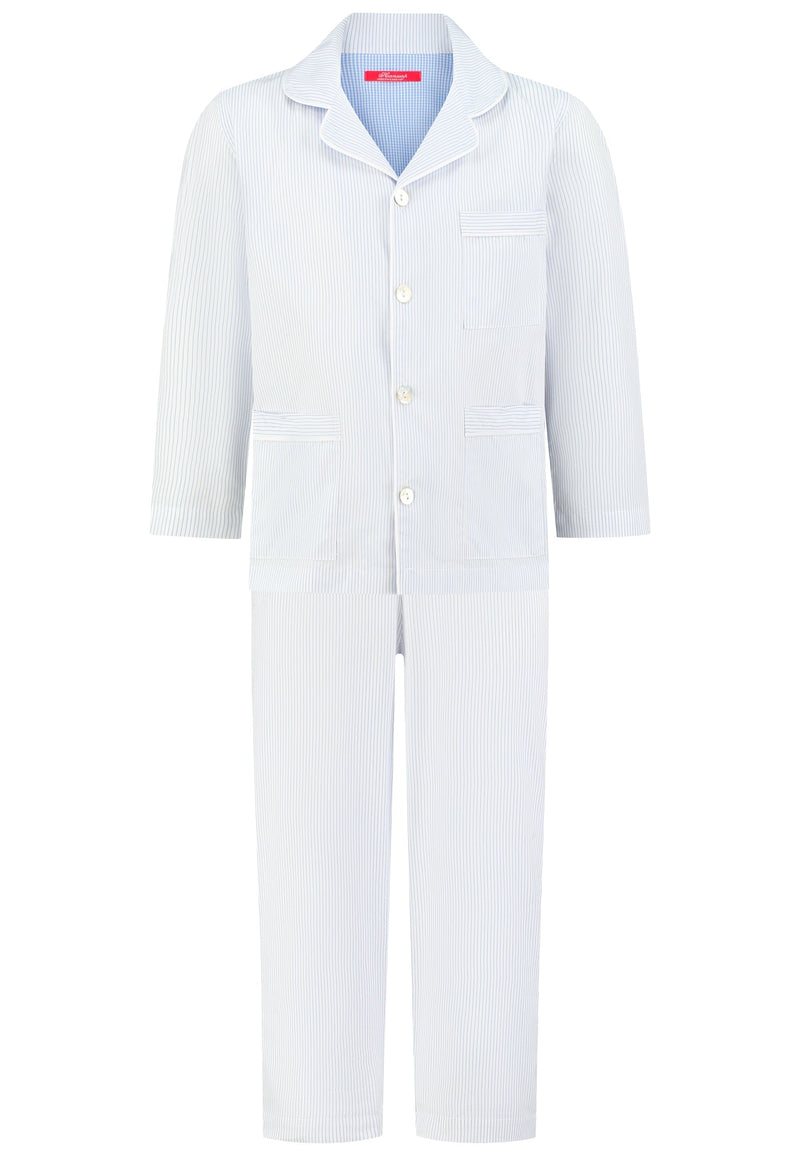 Boys Classic Blue stripe woven Pajama
