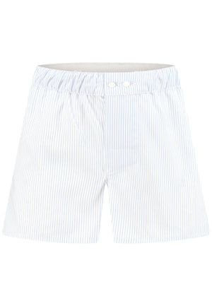 Boys Classic Blue stripe woven Boxer