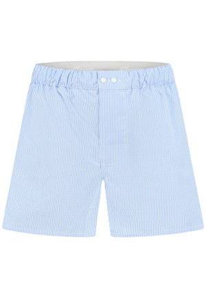 Boys Classic Blue check woven Boxer