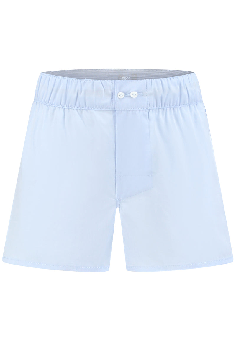 Boys Classic Blue plain woven Boxer