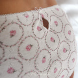 Set Lace Camisole and Brief in ajour Rose pink cloth-flower - Underwear and nightwear for Children - Hanssop