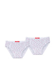 Two Rose Briefs pink cloth-flower