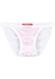 Two Tanga's pink Toile girly ruffle edges