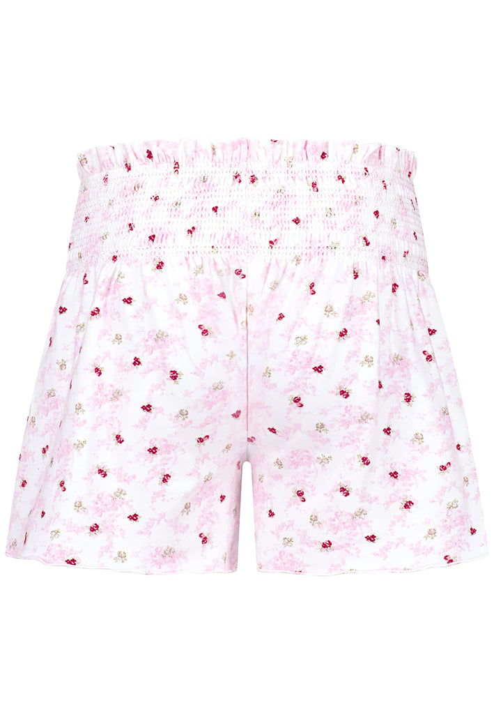 Shorty with stylish smock waist band