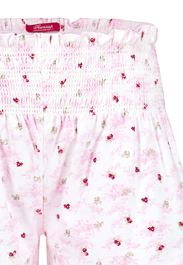 Shorty with stylish smock waist band