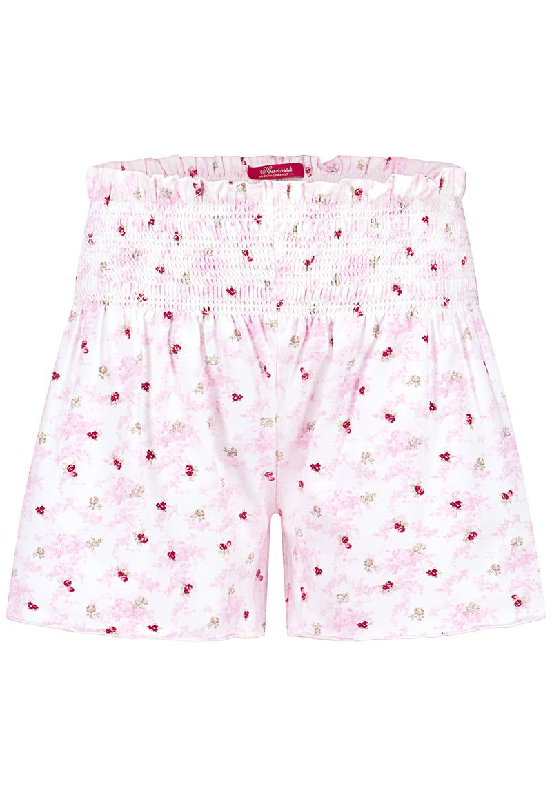 Shorty with stylish smock waist band