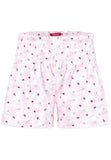 Shorty with stylish smock waist band