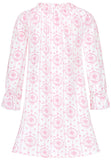 Pink Nightdress in soft cloth-pink bunch flower