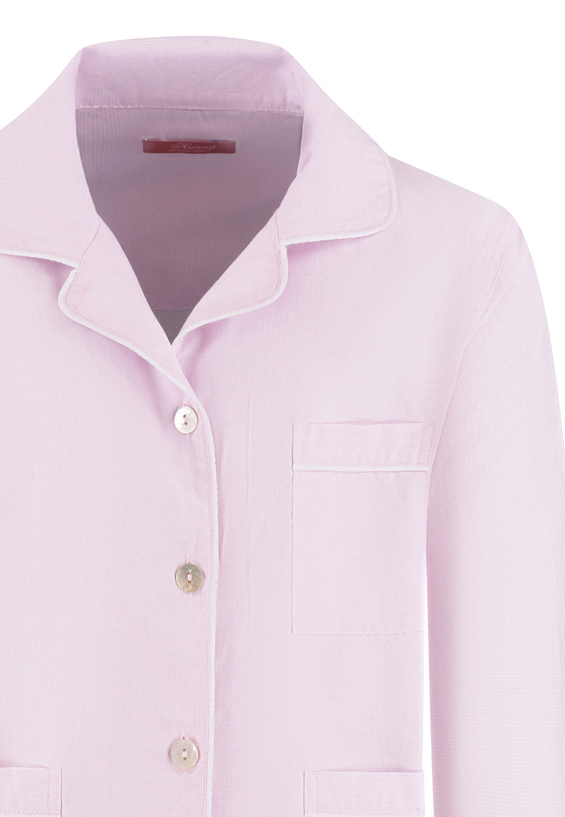 Pink Classic Pajama in soft cloth-pink small check