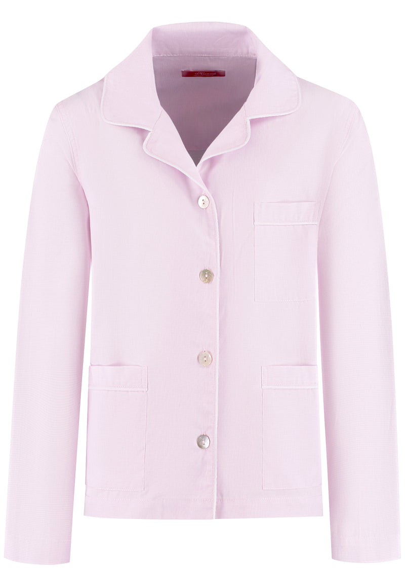 Pink Classic Pajama in soft cloth-pink small check