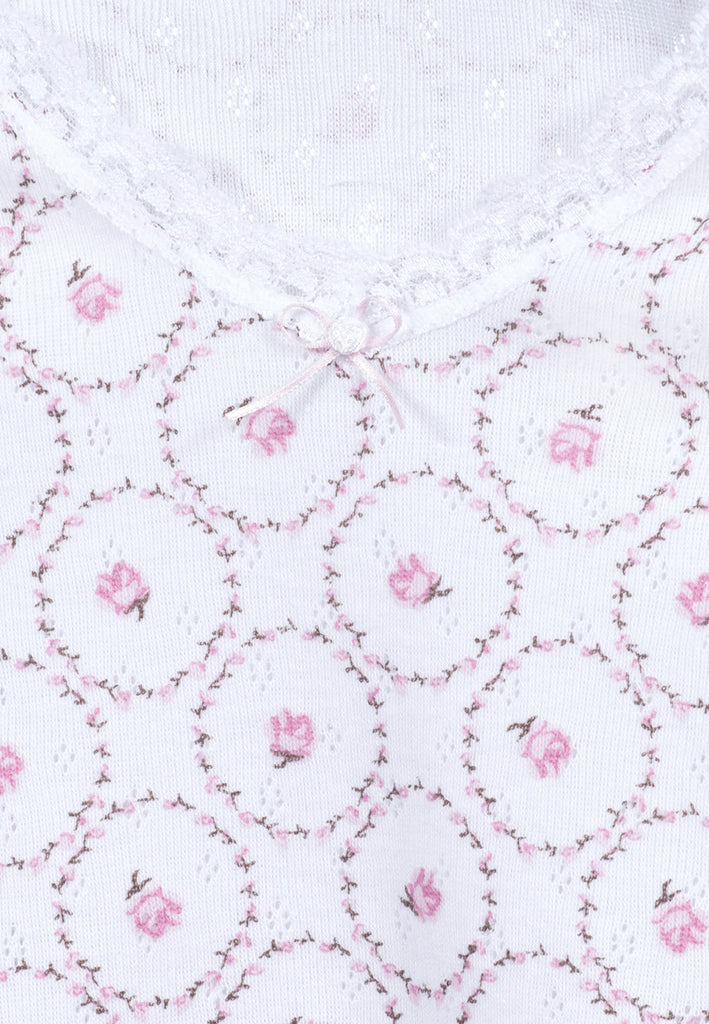 Two Rose Camisoles pink cloth-flower - Underwear and nightwear for Children - Hanssop
