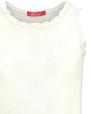 Lace Camisole in ivory ajour cloth-flower - Underwear and nightwear for Children - Hanssop