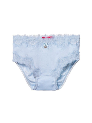 Lace Brief in blue ajour cloth-heart - Underwear and nightwear for Children - Hanssop