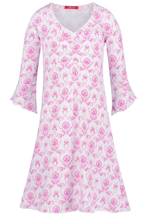 Pink Nightgown soft cloth-bustier - Underwear and nightwear for Children - Hanssop