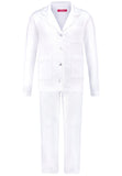 White Pajama Classic in soft cloth-ajour - Underwear and nightwear for Children - Hanssop