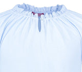 Lace Blue Nightgown round collar ajour cloth-heart - Underwear and nightwear for Children - Hanssop