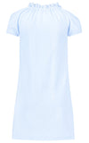 Lace Blue Nightgown round collar ajour cloth-heart - Underwear and nightwear for Children - Hanssop