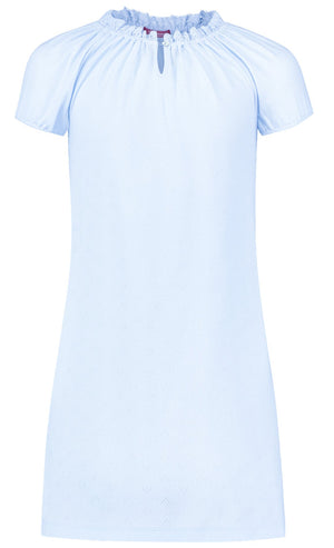 Lace Blue Nightgown round collar ajour cloth-heart - Underwear and nightwear for Children - Hanssop