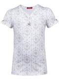 Pajama beige in soft cloth-flower
