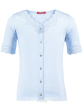 Lace Blue Shorty Pajama cloth-heart - Underwear and nightwear for Children - Hanssop