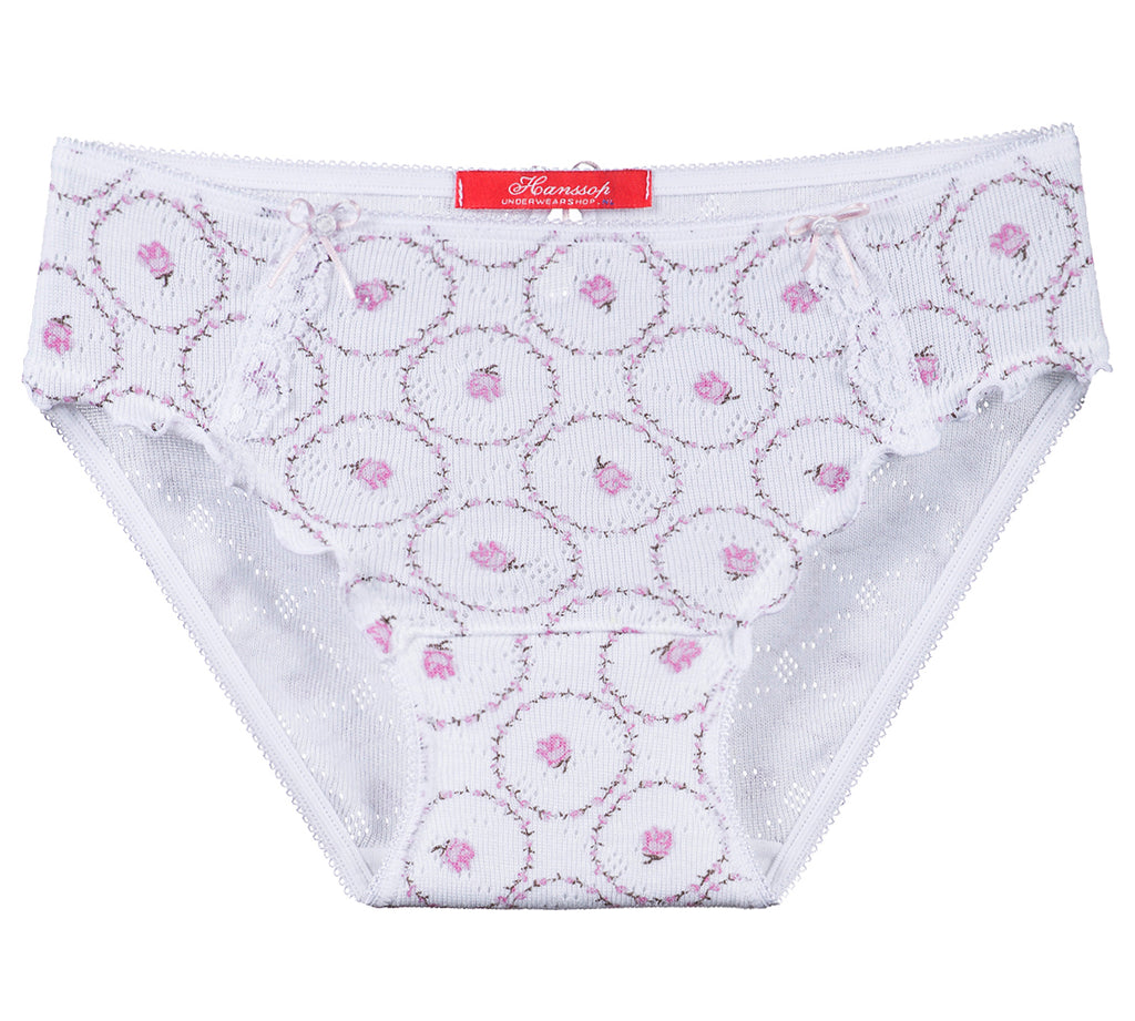 Two Rose Briefs pink cloth-flower - Underwear and nightwear for Children - Hanssop