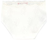 Lace Brief in ivory ajour cloth-flower - Underwear and nightwear for Children - Hanssop