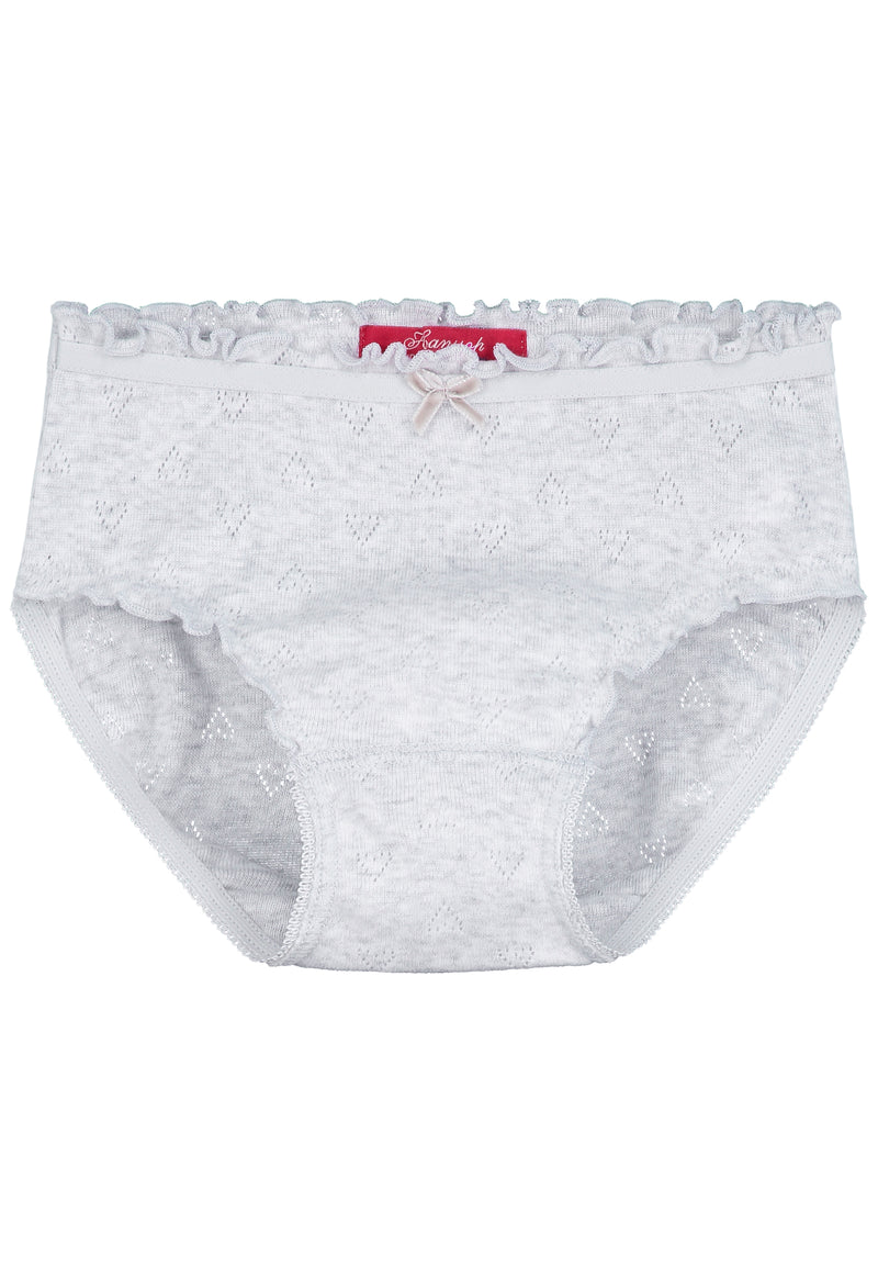 Grey Brief ajour cloth-heart - Underwear and nightwear for Children - Hanssop