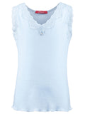 Lace Camisole in blue ajour cloth-heart