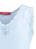 Two Lace Camisoles in blue ajour cloth-heart - Underwear and nightwear for Children - Hanssop
