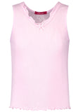Pink Camisole ajour cloth-flower