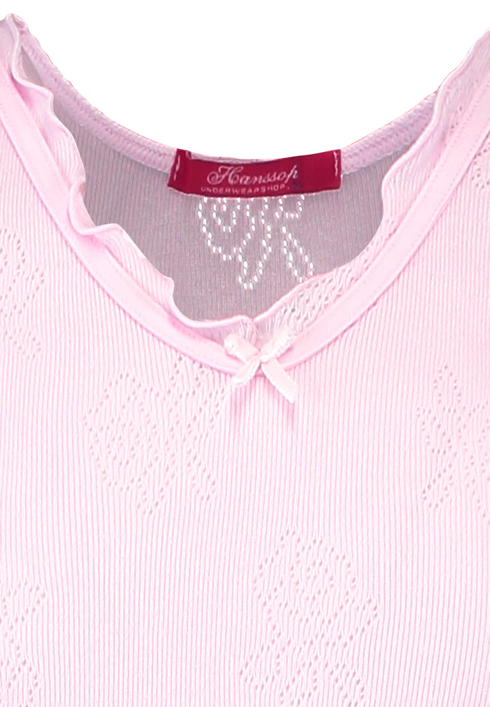 Pink Camisole ajour cloth-flower - Underwear and nightwear for Children - Hanssop