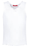 White Camisole ajour cloth-rose