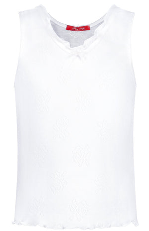 Two White Camisoles ajour cloth-rose - Underwear and nightwear for Children - Hanssop