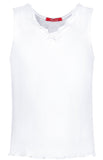 White Camisole ajour cloth-rose