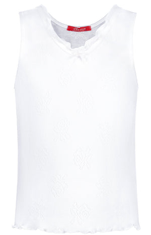 White Camisole ajour cloth-rose - Underwear and nightwear for Children - Hanssop